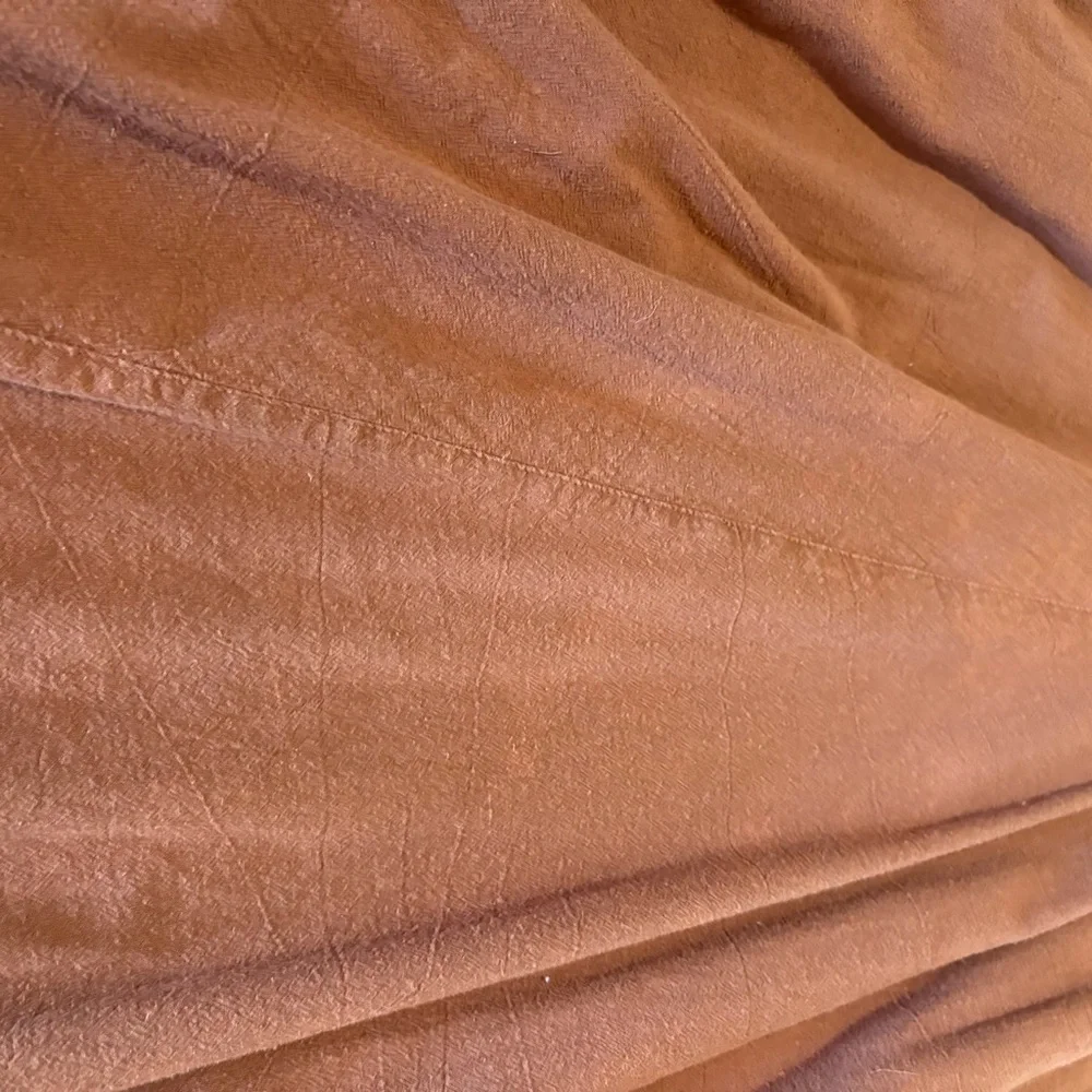 Vintage Color Me Cotton Maxi Dress – Rust Brown – Cotton – Fits Like L - Picture 7 of 11